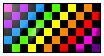 animated checkered rainbow