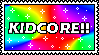 kidcore rainbow stamp