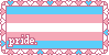 trans pride stamp heart border